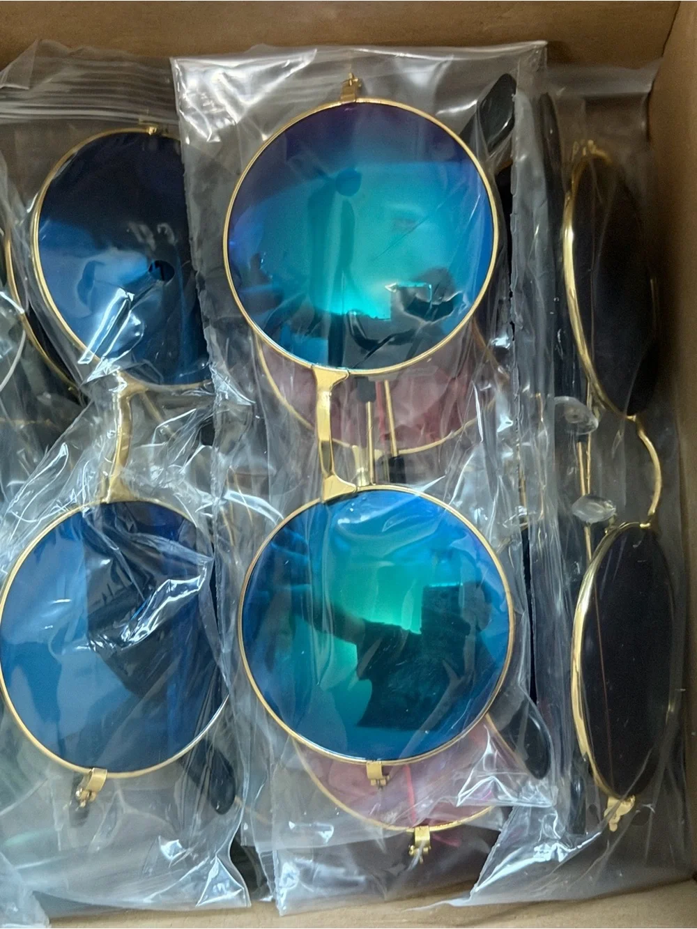 36 Piece Set Hippie 70’s Round Classic Disco Sunglasses in Every Color
